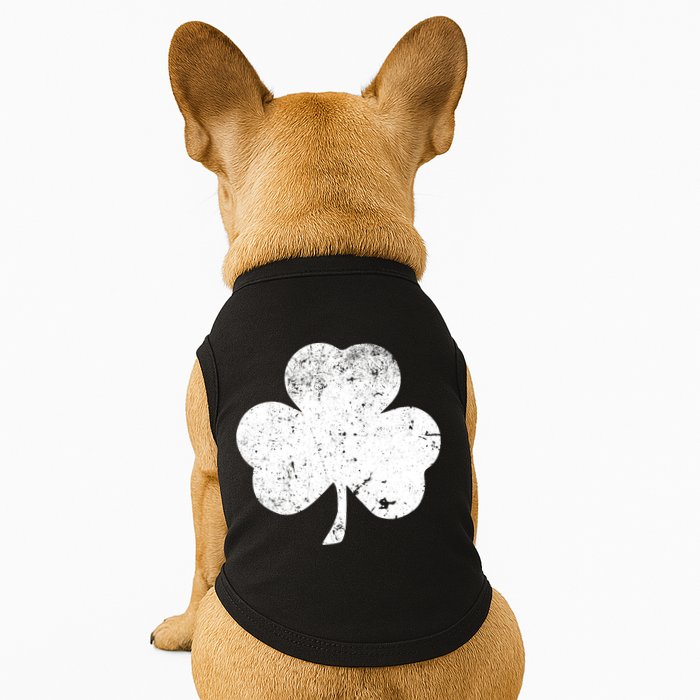 Retro Vintage Irish Distressed Shamrock St. Patrick's Day Doggie Tank
