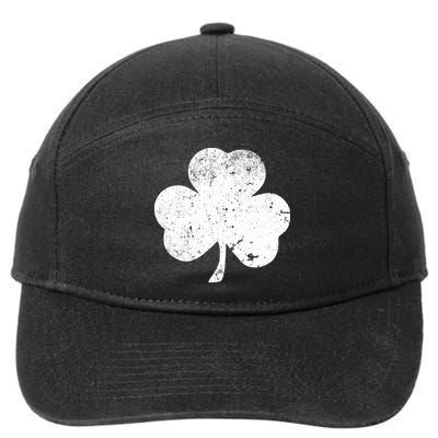 Retro Vintage Irish Distressed Shamrock St. Patrick's Day 7-Panel Snapback Hat