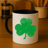 Retro Vintage Irish Distressed Shamrock St. Patrick's Day Mug