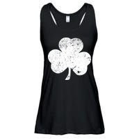 Retro Vintage Irish Distressed Shamrock St. Patrick's Day Ladies Essential Flowy Tank