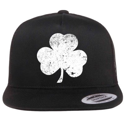 Retro Vintage Irish Distressed Shamrock St. Patrick's Day Flatbill Hat