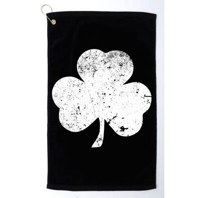 Retro Vintage Irish Distressed Shamrock St. Patrick's Day Golf Towel
