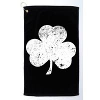Retro Vintage Irish Distressed Shamrock St. Patrick's Day Golf Towel