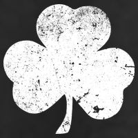 Retro Vintage Irish Distressed Shamrock St. Patrick's Day Golf Towel