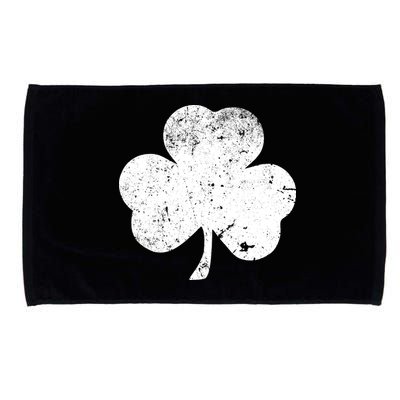 Retro Vintage Irish Distressed Shamrock St. Patrick's Day Microfiber Hand Towel