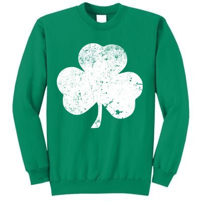Retro Vintage Irish Distressed Shamrock St. Patrick's Day Sweatshirt
