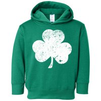 Retro Vintage Irish Distressed Shamrock St. Patrick's Day Toddler Hoodie