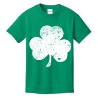 Retro Vintage Irish Distressed Shamrock St. Patrick's Day Kids T-Shirt