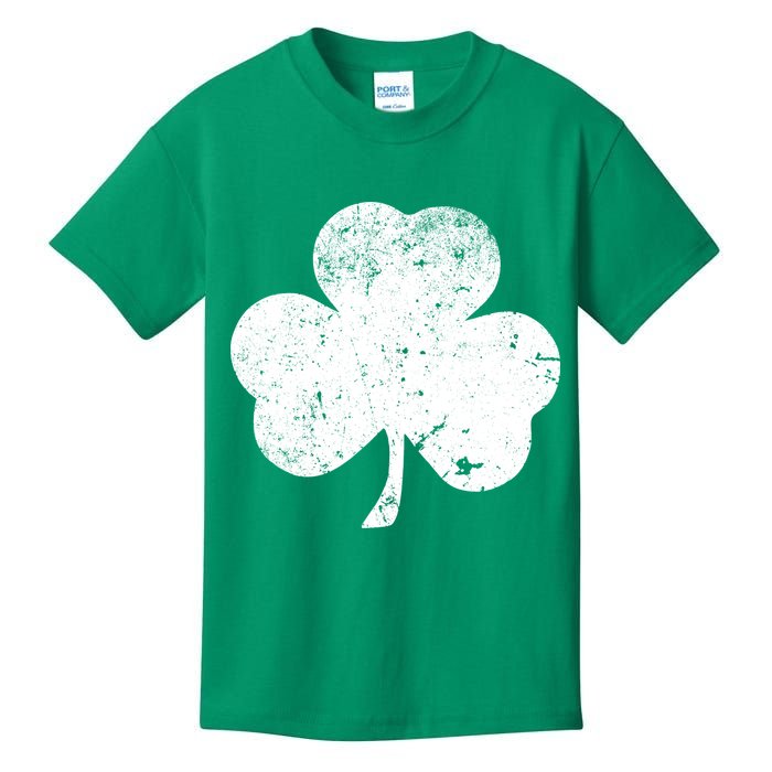 Retro Vintage Irish Distressed Shamrock St. Patrick's Day Kids T-Shirt