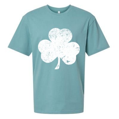 Retro Vintage Irish Distressed Shamrock St. Patrick's Day Sueded Cloud Jersey T-Shirt