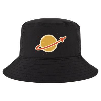Retro Vintage Planet Space Shuttle Logo Cool Comfort Performance Bucket Hat