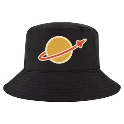 Retro Vintage Planet Space Shuttle Logo Cool Comfort Performance Bucket Hat