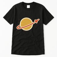 Retro Vintage Planet Space Shuttle Logo Tall T-Shirt