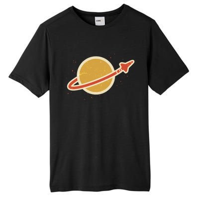 Retro Vintage Planet Space Shuttle Logo Tall Fusion ChromaSoft Performance T-Shirt