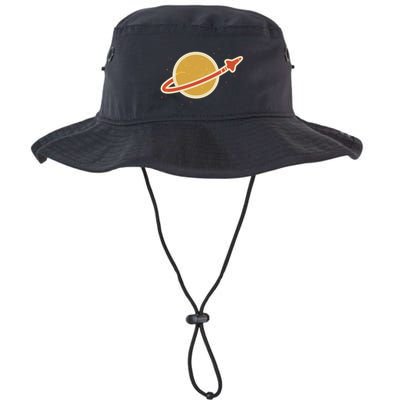 Retro Vintage Planet Space Shuttle Logo Bucket Hat