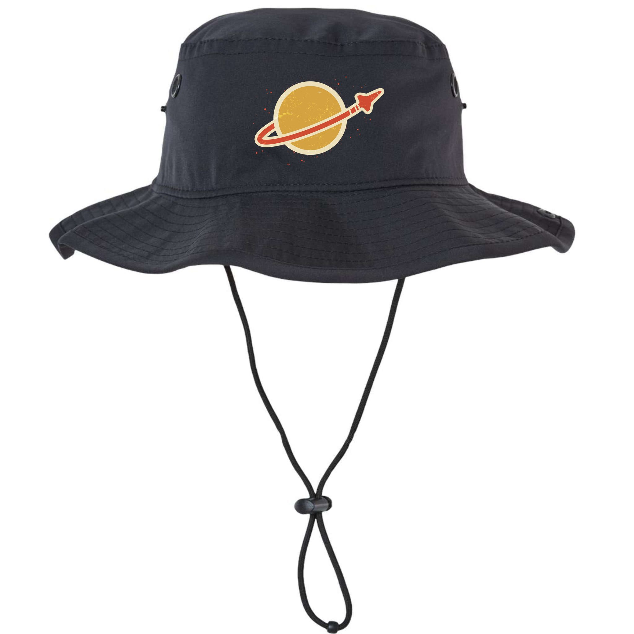 Retro Vintage Planet Space Shuttle Logo Bucket Hat