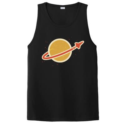 Retro Vintage Planet Space Shuttle Logo PosiCharge Competitor Tank