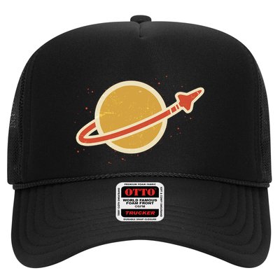 Retro Vintage Planet Space Shuttle Logo Trucker Hat