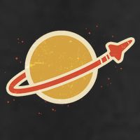 Retro Vintage Planet Space Shuttle Logo Golf Towel