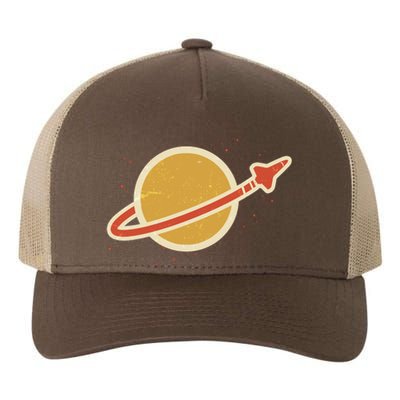 Retro Vintage Planet Space Shuttle Logo Yupoong Adult 5-Panel Trucker Hat