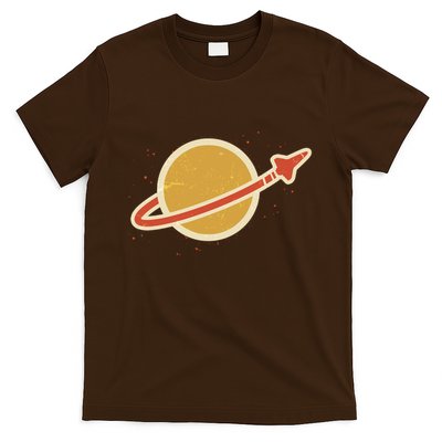 Retro Vintage Planet Space Shuttle Logo T-Shirt