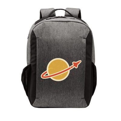 Retro Vintage Planet Space Shuttle Logo Vector Backpack