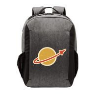 Retro Vintage Planet Space Shuttle Logo Vector Backpack