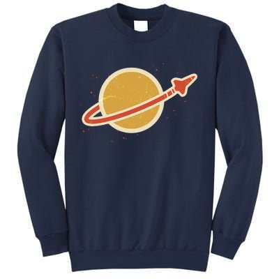 Retro Vintage Planet Space Shuttle Logo Sweatshirt