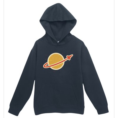 Retro Vintage Planet Space Shuttle Logo Urban Pullover Hoodie