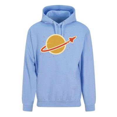 Retro Vintage Planet Space Shuttle Logo Unisex Surf Hoodie