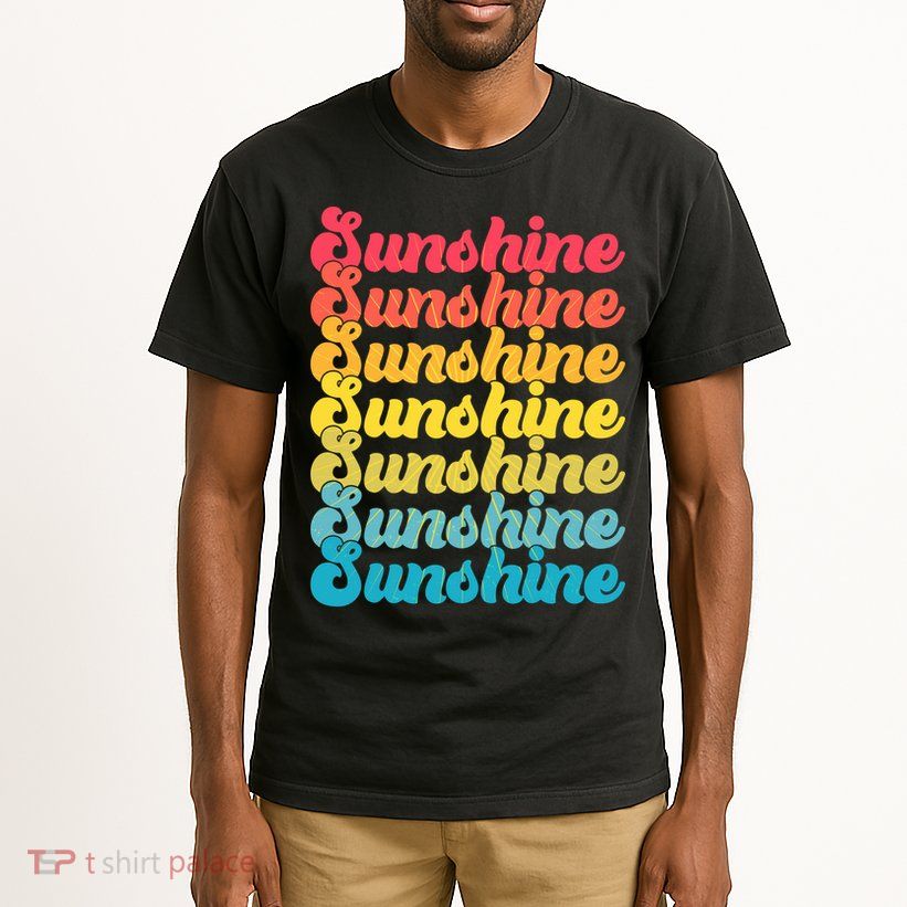Retro Vintage Sunshine Sun Text Tall T-Shirt