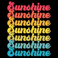 Retro Vintage Sunshine Sun Text Visor