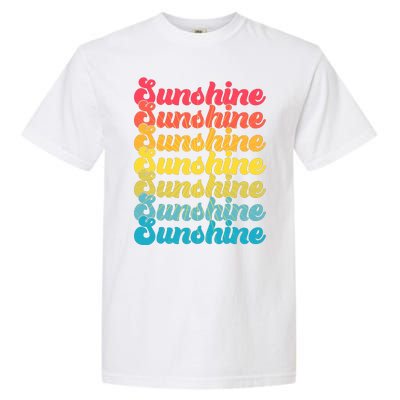 Retro Vintage Sunshine Sun Text Garment-Dyed Heavyweight T-Shirt