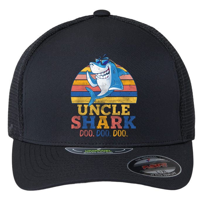 Retro Vintage Uncle Shark Doo Flexfit Unipanel Trucker Cap