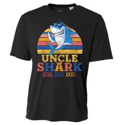 Retro Vintage Uncle Shark Doo Cooling Performance Crew T-Shirt