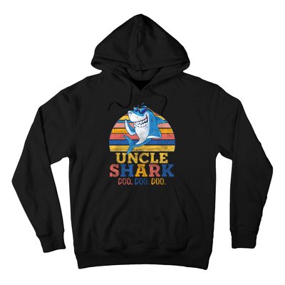 Retro Vintage Uncle Shark Doo Hoodie