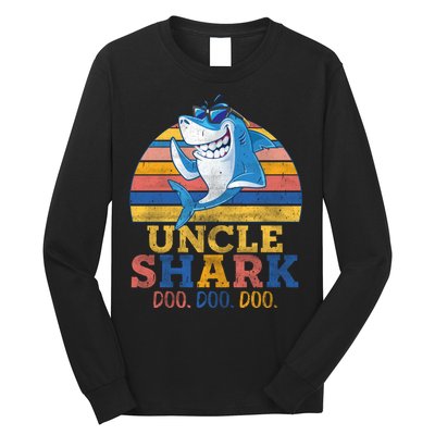 Retro Vintage Uncle Shark Doo Long Sleeve Shirt