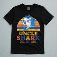 Retro Vintage Uncle Shark Doo T-Shirt