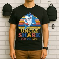 Retro Vintage Uncle Shark Doo T-Shirt