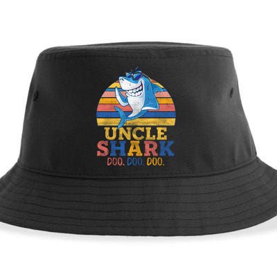 Retro Vintage Uncle Shark Doo Sustainable Bucket Hat