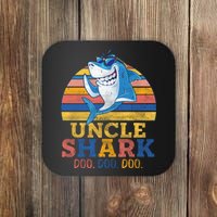 Retro Vintage Uncle Shark Doo Coaster