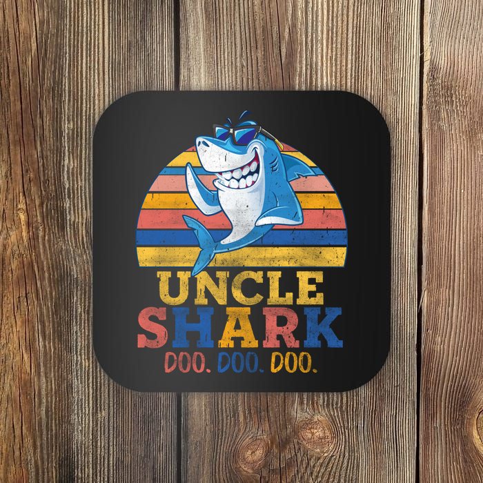 Retro Vintage Uncle Shark Doo Coaster