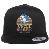Retro Vintage Uncle Shark Doo Flat Bill Trucker Hat