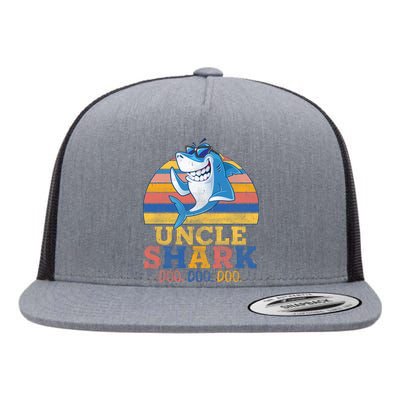 Retro Vintage Uncle Shark Doo Flat Bill Trucker Hat