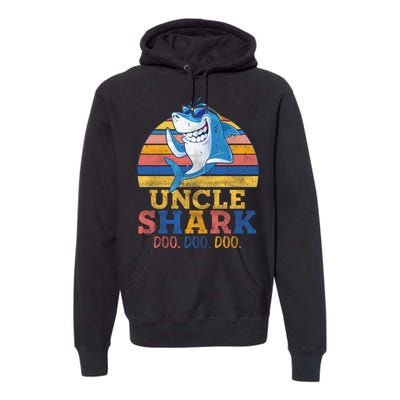 Retro Vintage Uncle Shark Doo Premium Hoodie