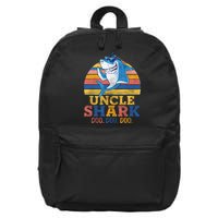 Retro Vintage Uncle Shark Doo 16 in Basic Backpack