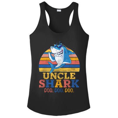 Retro Vintage Uncle Shark Doo Ladies PosiCharge Competitor Racerback Tank