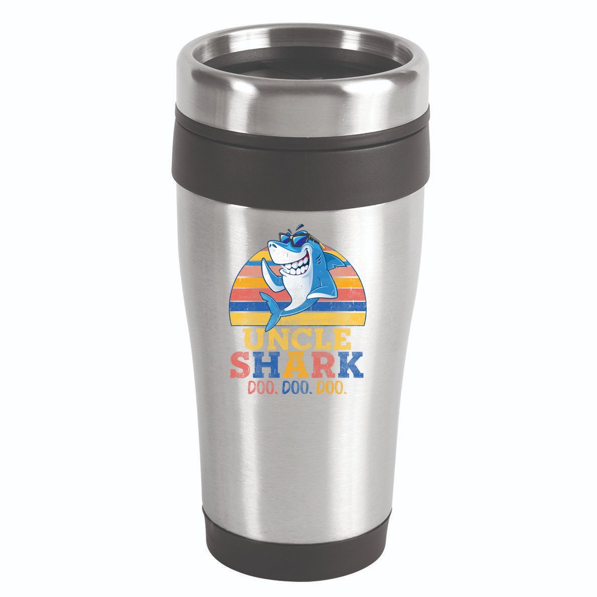 Retro Vintage Uncle Shark Doo 16oz Travel Tumbler