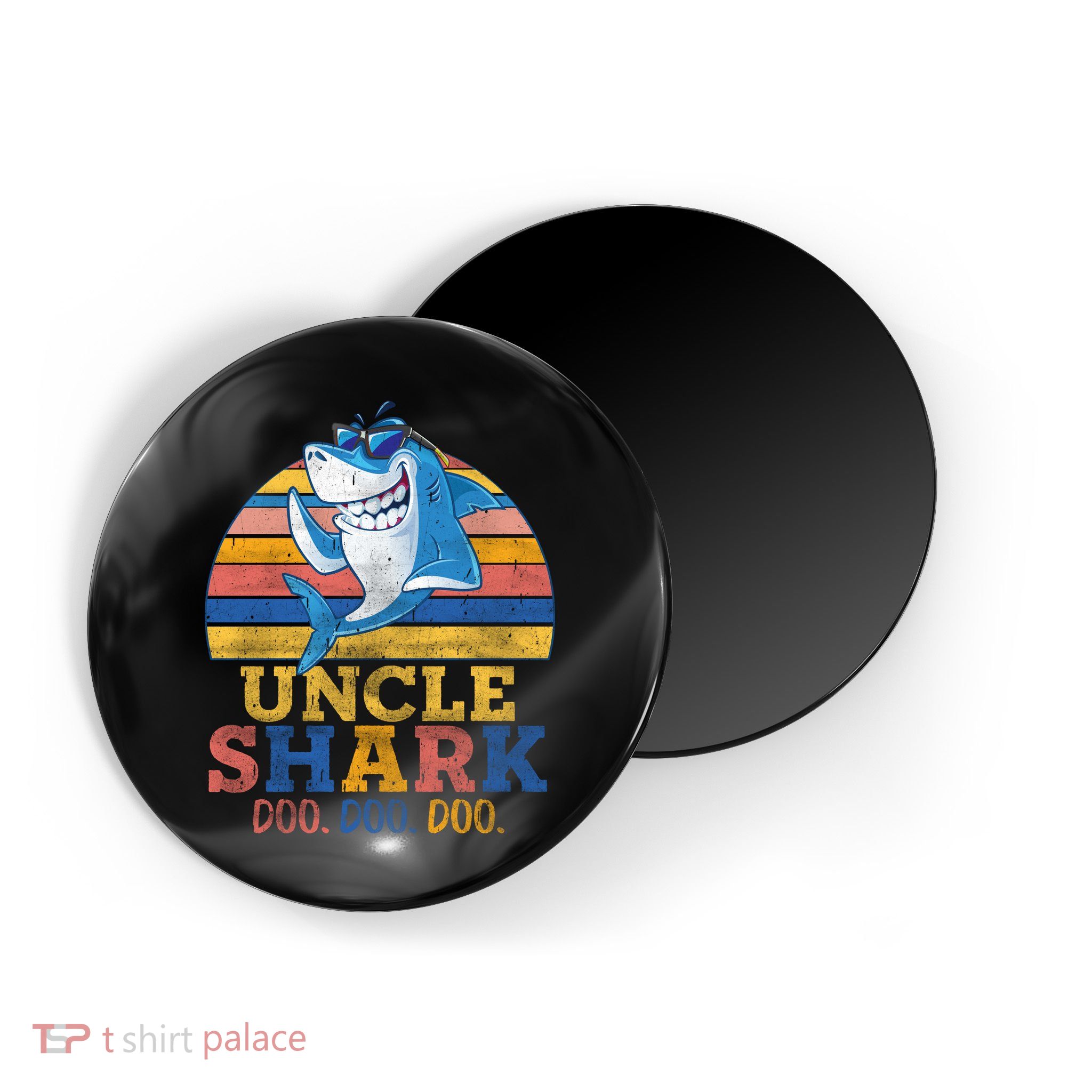 Retro Vintage Uncle Shark Doo Magnet