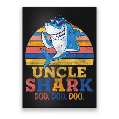 Retro Vintage Uncle Shark Doo Poster